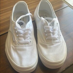 Vans Women's White Canvas Sneakers
